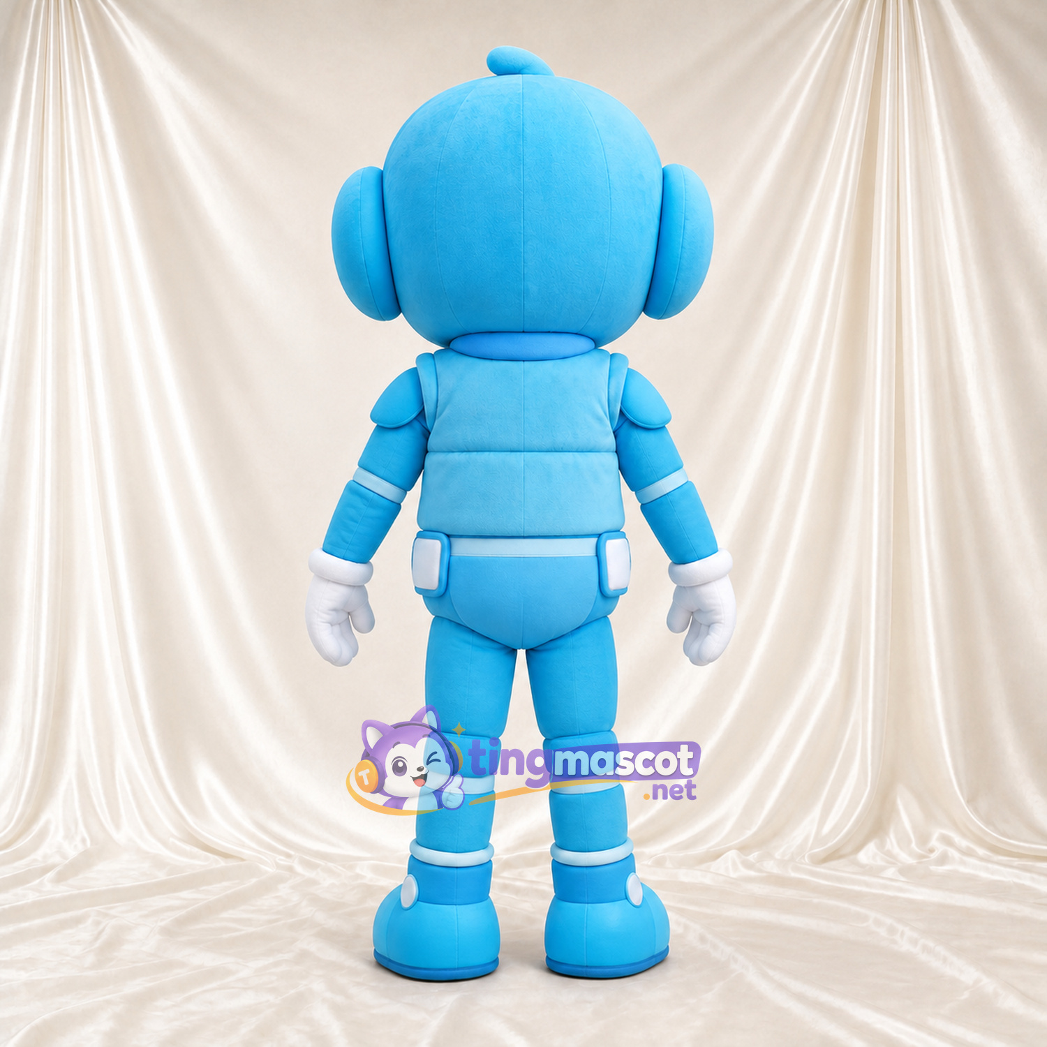 Blue Robot Dog Mascot Costume Blue Robot Dog Mascot Costume
