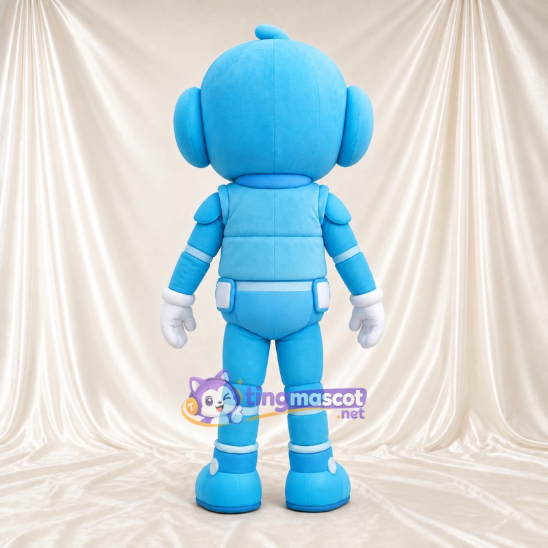 Blue Robot Dog Mascot Costume Blue Robot Dog Mascot Costume