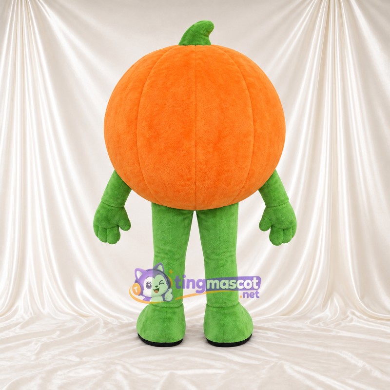 Orange Fruit Mascot Costume - Green Leaf Orange Fruit Mascot Costume - Green Leaf