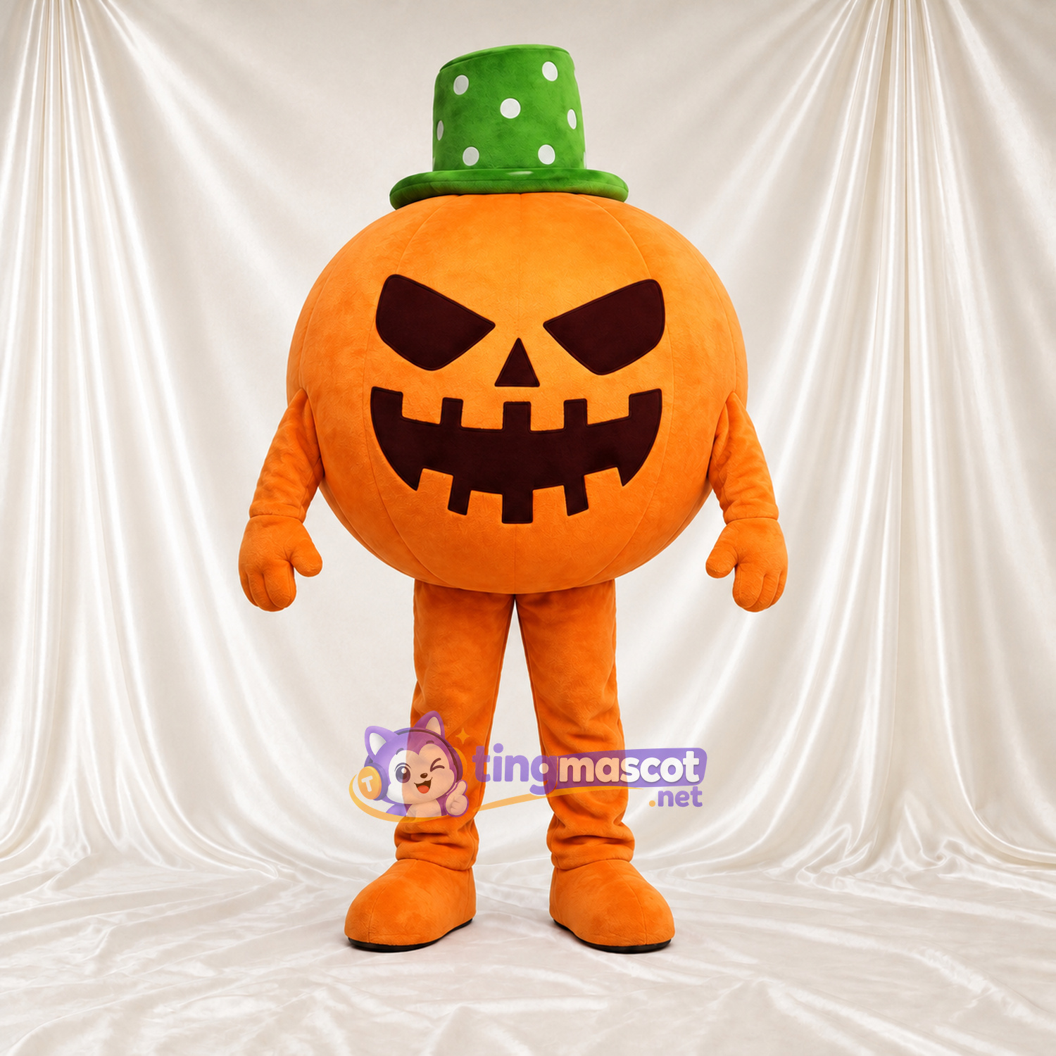 Costume de mascotte Citrouille – orange – Chapeau Costume de mascotte Citrouille – orange – Chapeau