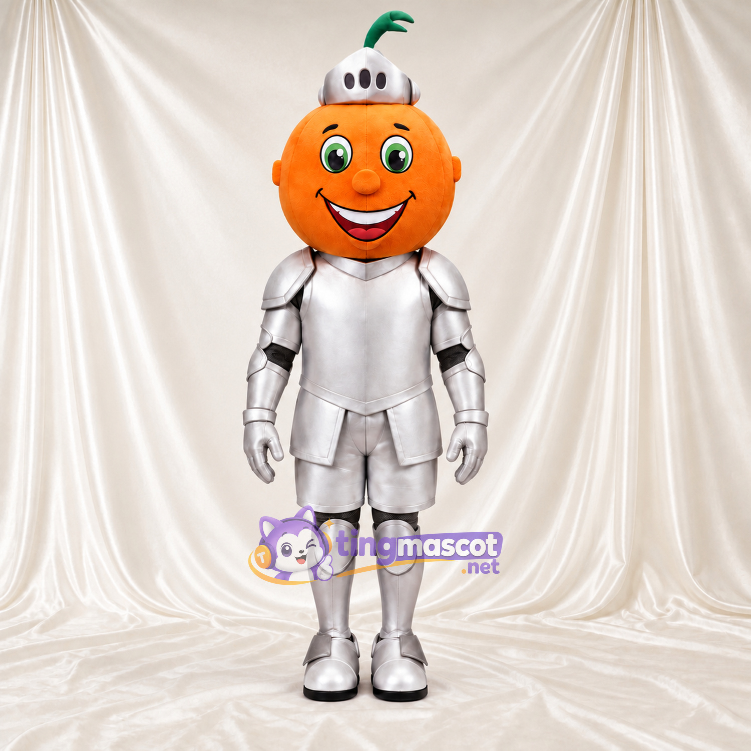 Costume de mascotte Citrouille – orange – Armure Costume de mascotte Citrouille – orange – Armure