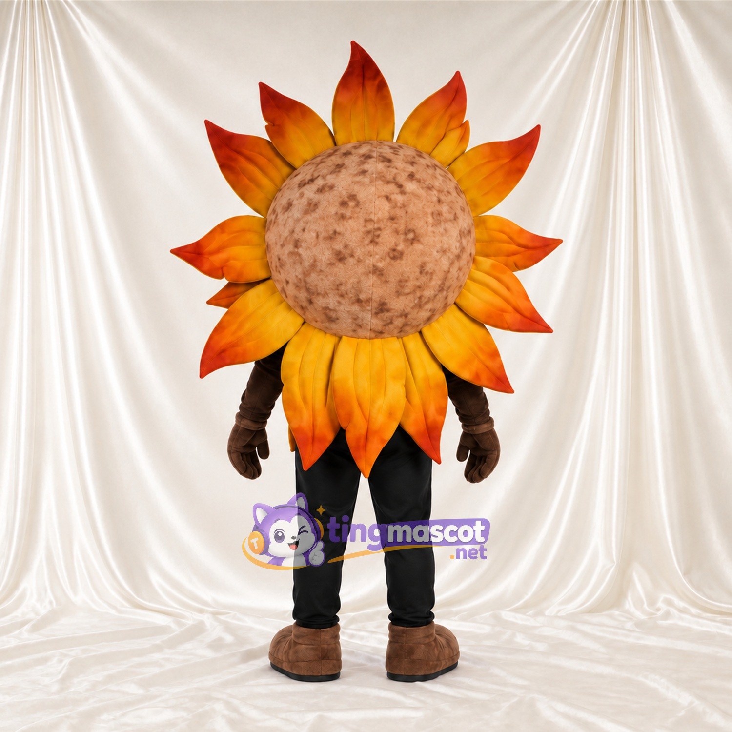 Maskottchenkostüm Sonnenblume – orange / gelb Maskottchenkostüm Sonnenblume – orange / gelb