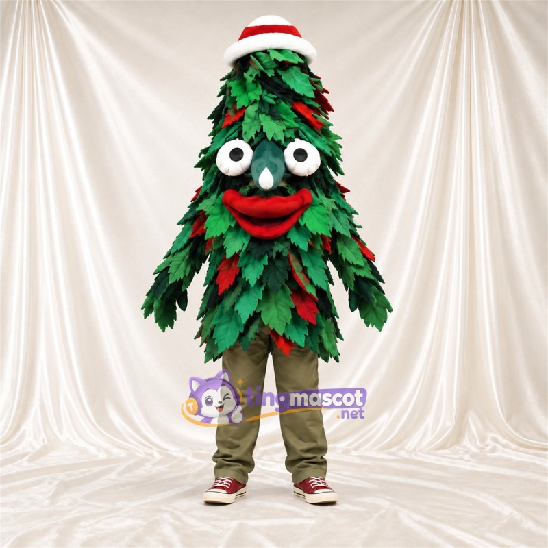 Costume de mascotte Sapin de Noël – vert – Bonnet de Noël Costume de mascotte Sapin de Noël – vert – Bonnet de Noël