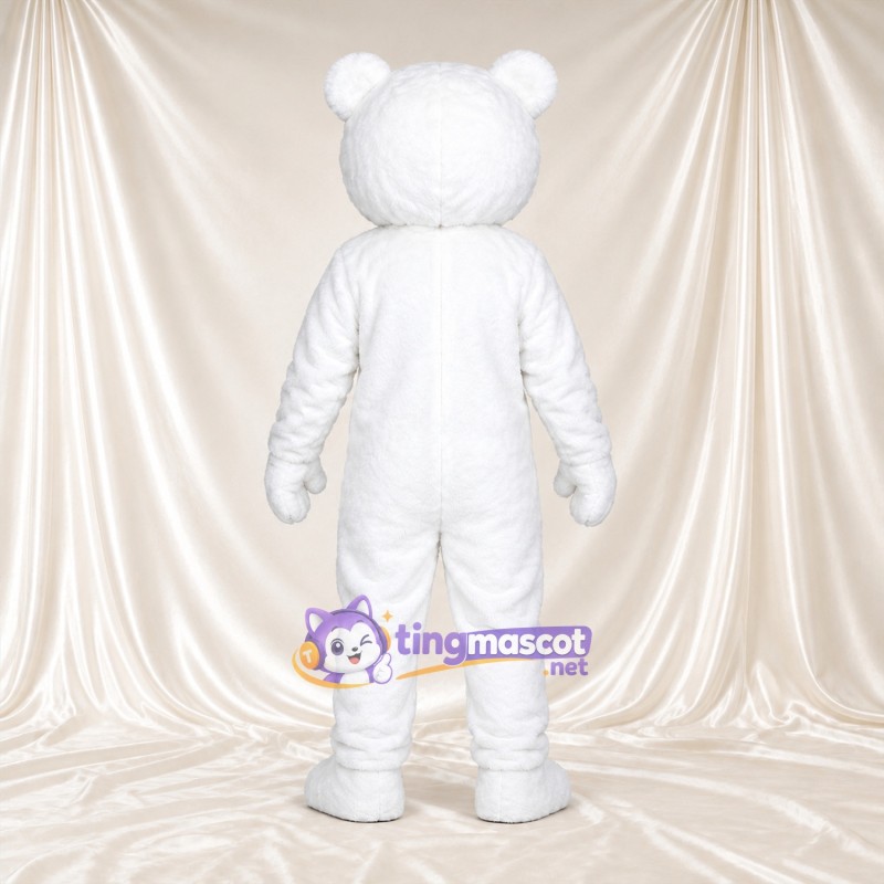 Maskottchenkostüm Eisbär – weiß – Nase (schwarz); Kopf