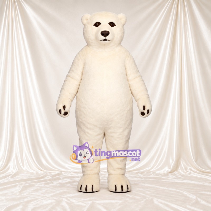 Maskottchenkostüm Eisbär – creme Maskottchenkostüm Eisbär – creme