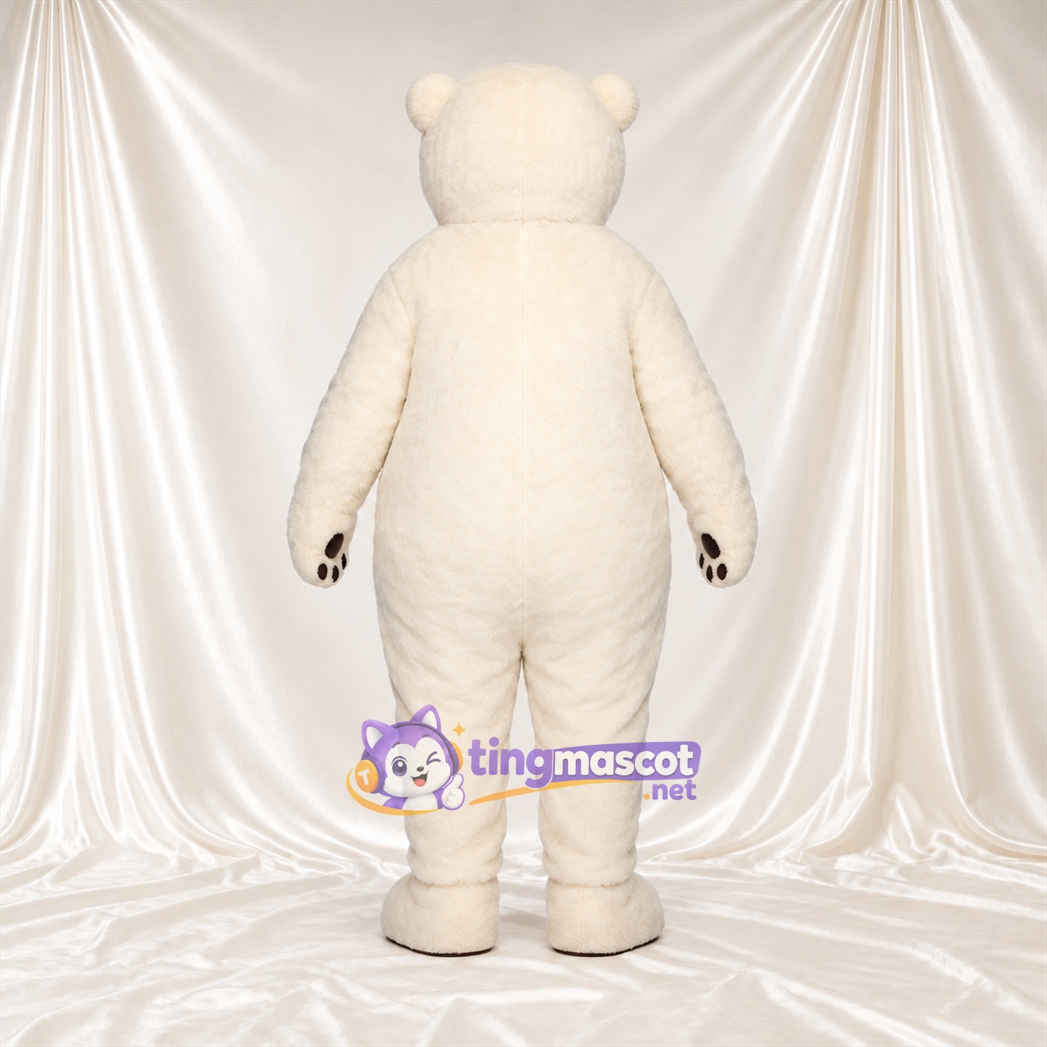 Maskottchenkostüm Eisbär – creme Maskottchenkostüm Eisbär – creme