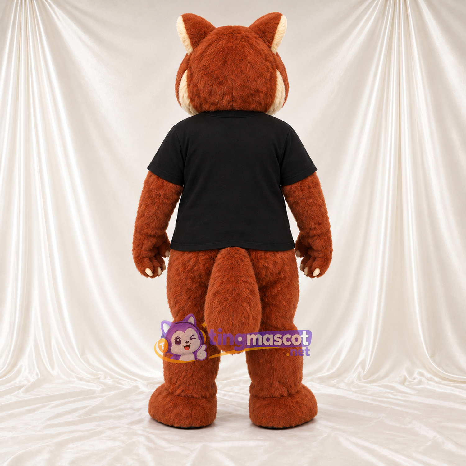 Brown Squirrel Mascot Costume - Black Shirt Brown Squirrel Mascot Costume - Black Shirt