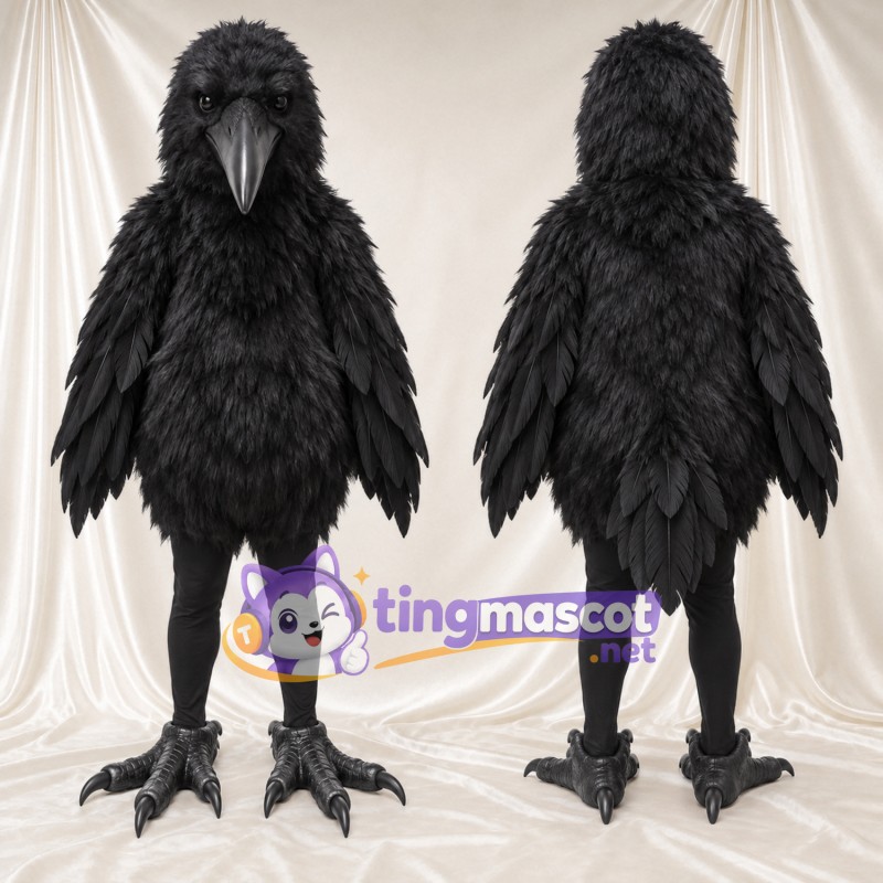 Maskottchenkostüm Rabe – schwarz