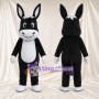 Black and White Donkey Mascot Costume