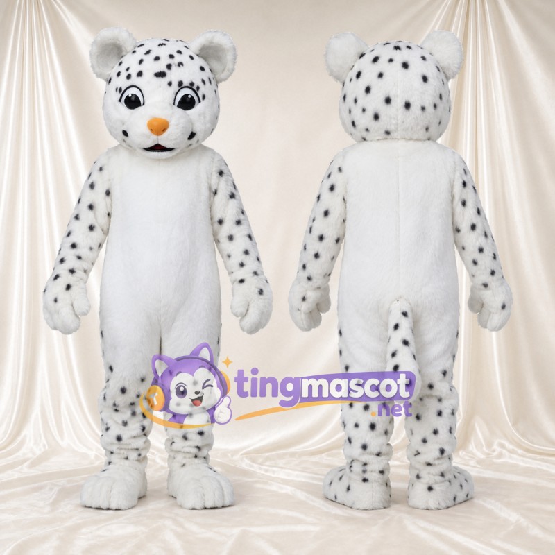 Costume de mascotte Léopard – blanc