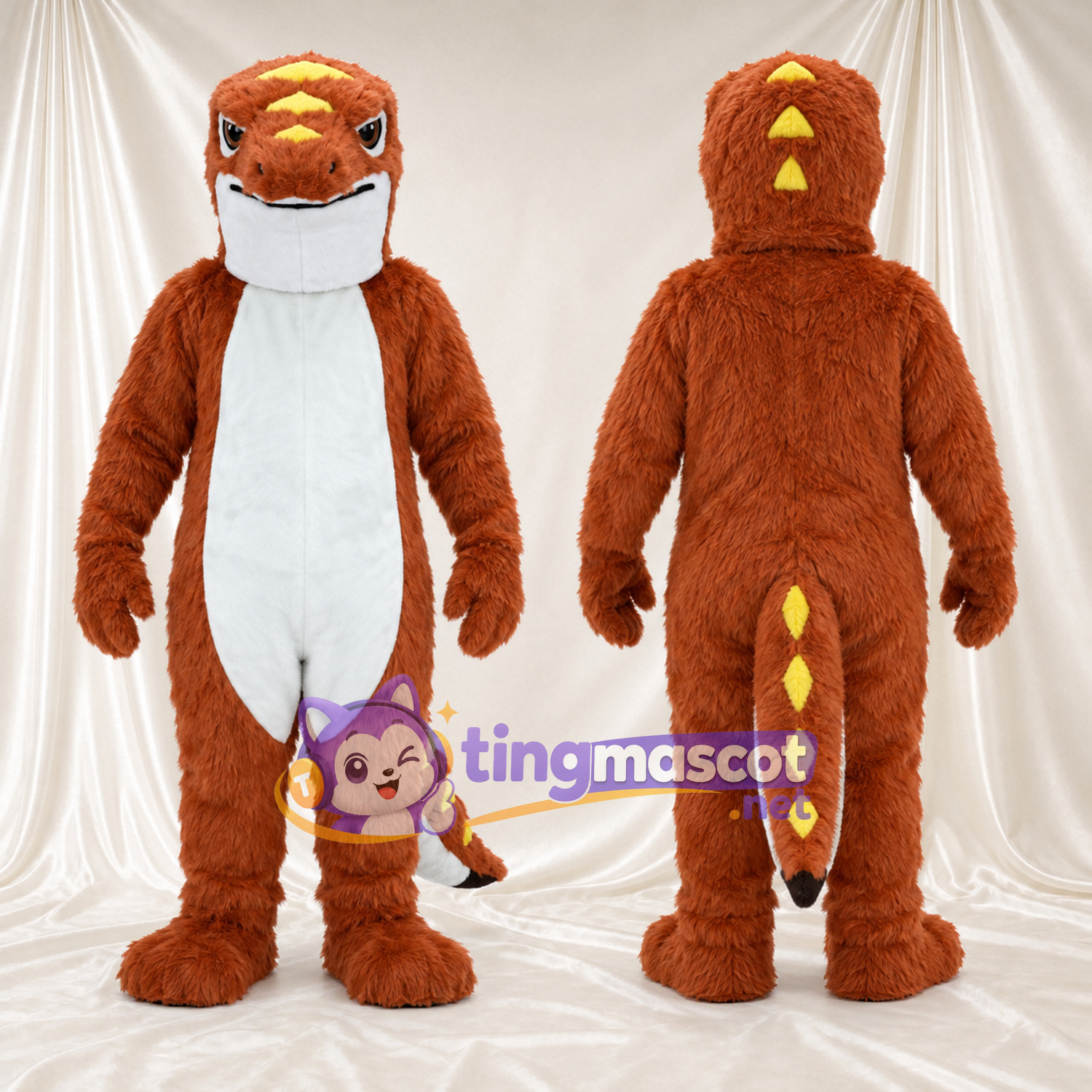 Costume de mascotte Lézard – orange Costume de mascotte Lézard – orange
