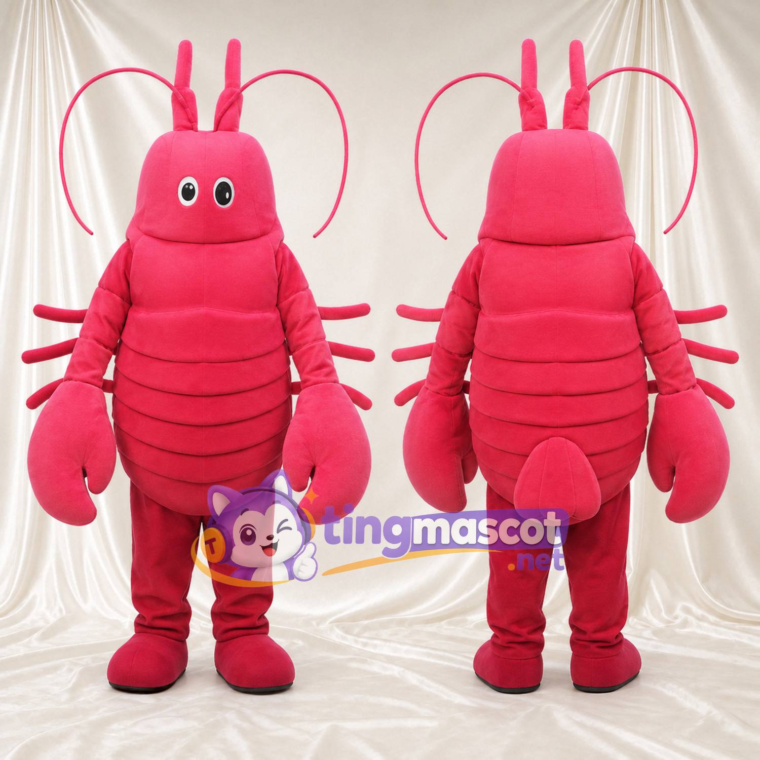 Costume de mascotte Homard – rose Costume de mascotte Homard – rose