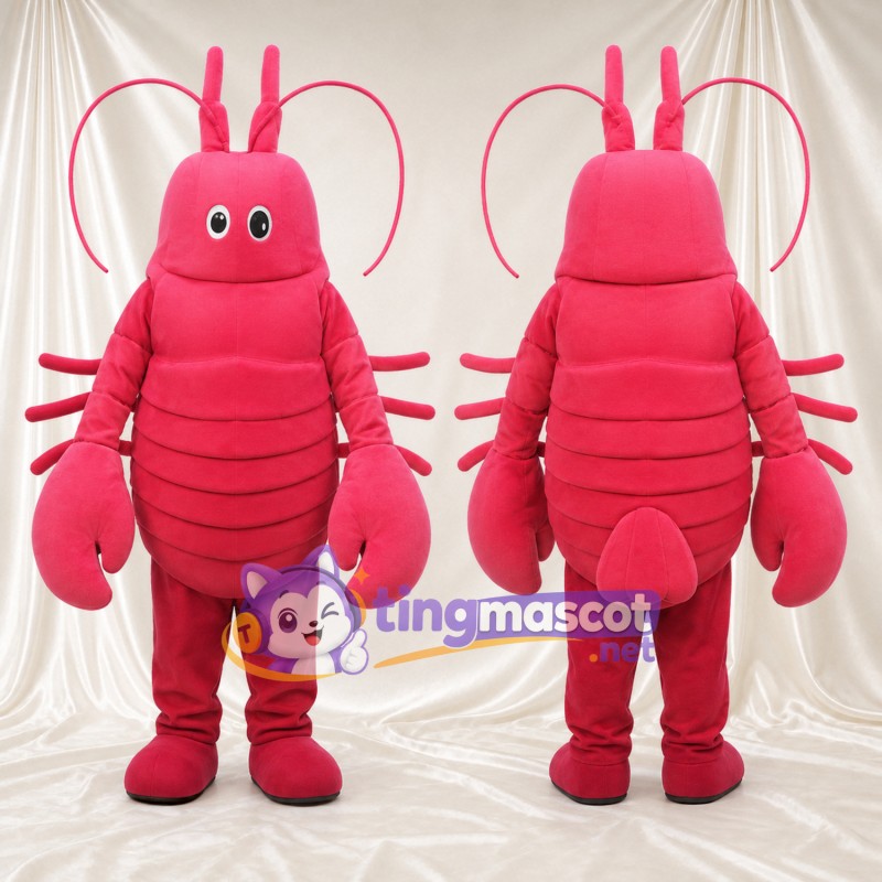 Costume de mascotte Homard – rose