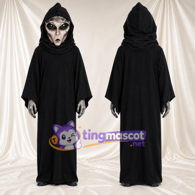 Maskottchenkostüm Außerirdischer – grau – Robe