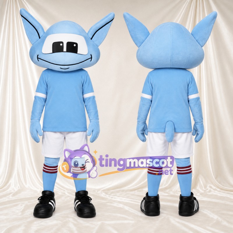 Blue Alien Mascot Costume - White Shorts