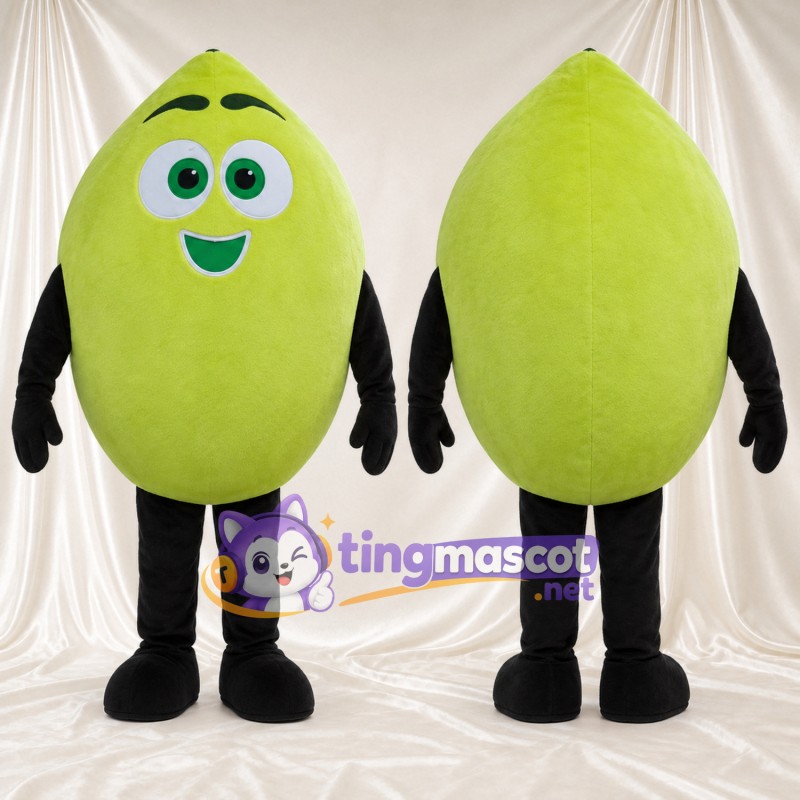 Green Lemon Mascot Costume