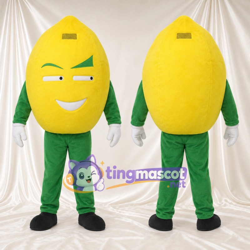 Costume de mascotte Citron – jaune – Jambes (vert)