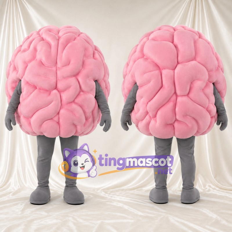 Costume de mascotte Cerveau – rose