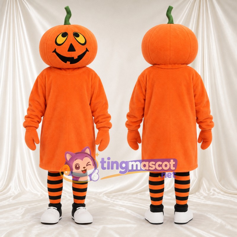 Costume de mascotte Citrouille – orange – Robe (orange)