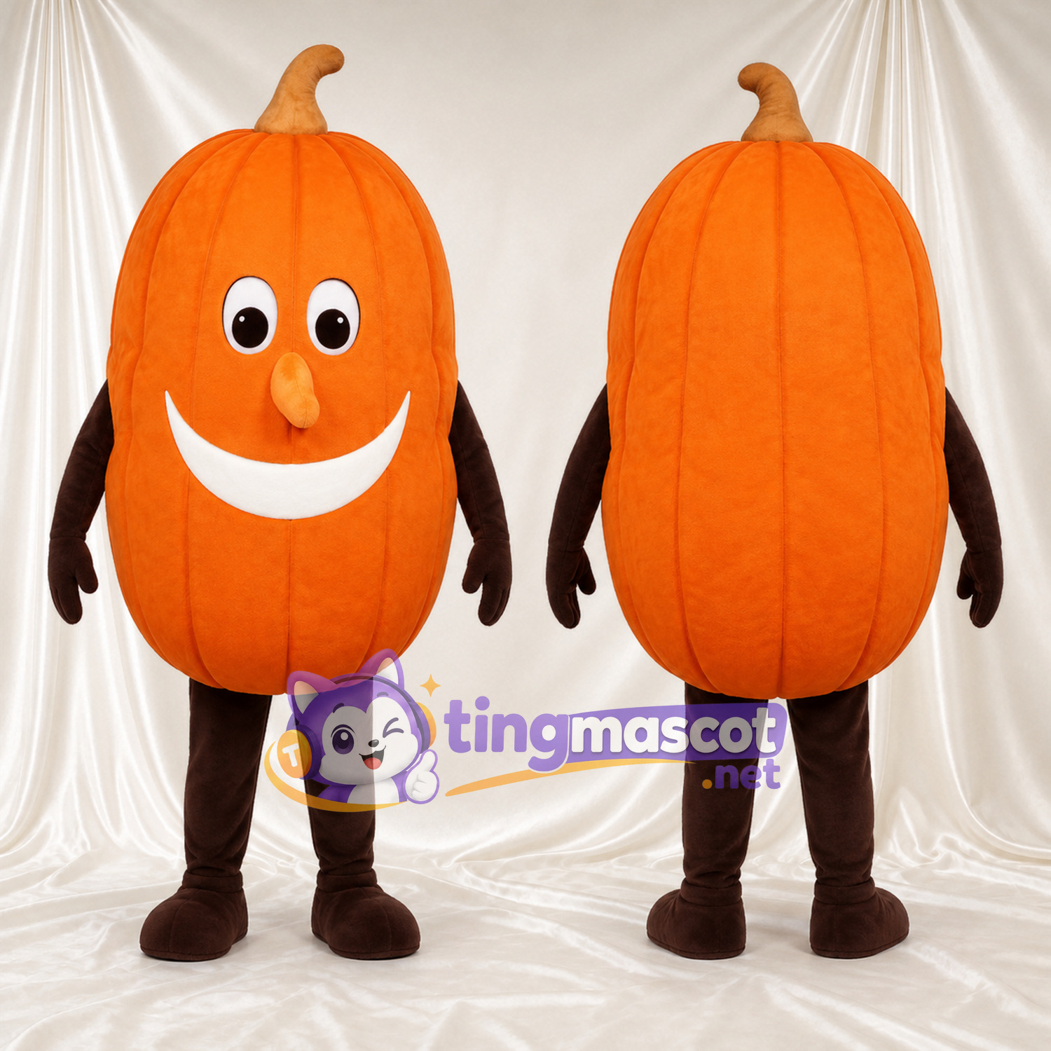 Costume de mascotte Citrouille – orange Costume de mascotte Citrouille – orange