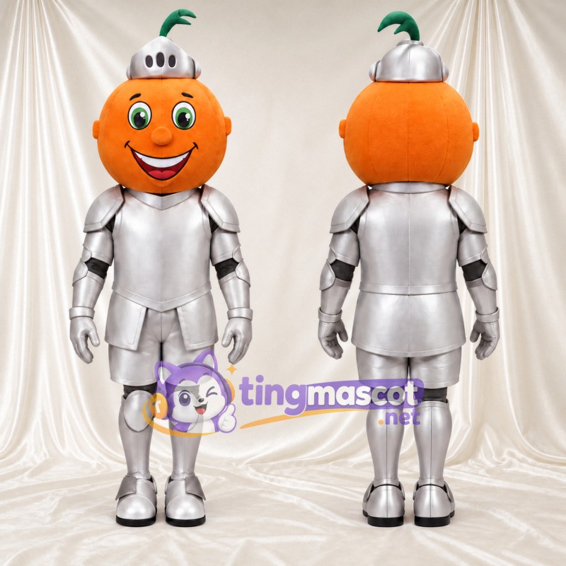 Costume de mascotte Citrouille – orange – Armure
