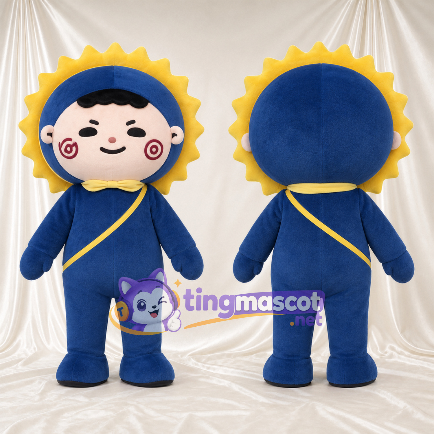 Maskottchenkostüm Sonne – blau / gelb – Outfit Maskottchenkostüm Sonne – blau / gelb – Outfit