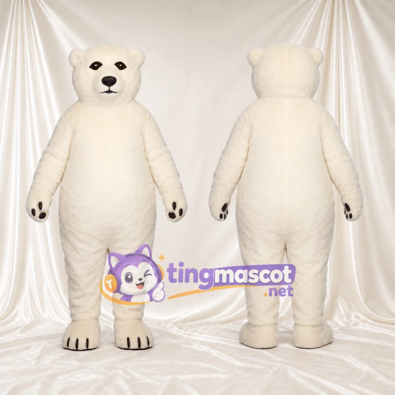 Maskottchenkostüm Eisbär – creme