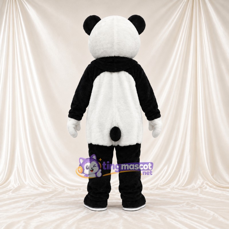 Black and White Panda Mascot Costume - White Gloves and Black Tail Black and White Panda Mascot Costume - White Gloves and Black Tail