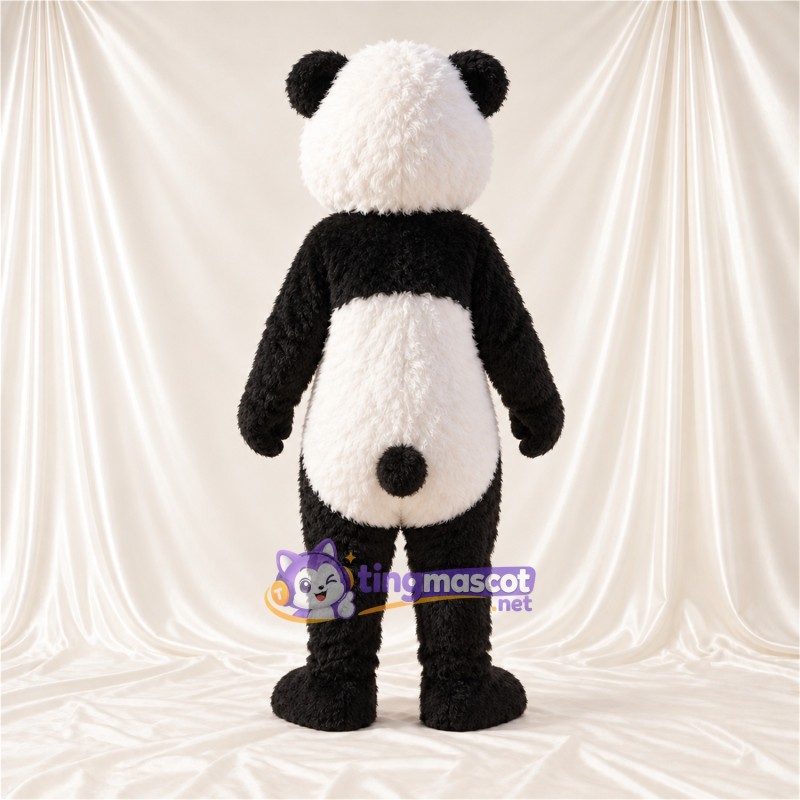 Maskottchenkostüm Panda – schwarz / weiß – Augenflecken; Schwanz (schwarz) Maskottchenkostüm Panda – schwarz / weiß – Augenflecken; Schwanz (schwarz)