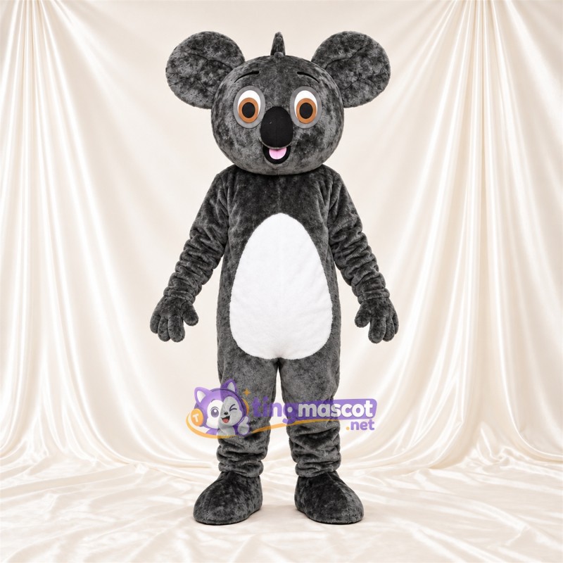 Maskottchenkostüm Koala – dunkelgrau – Bauch (weiß) Maskottchenkostüm Koala – dunkelgrau – Bauch (weiß)