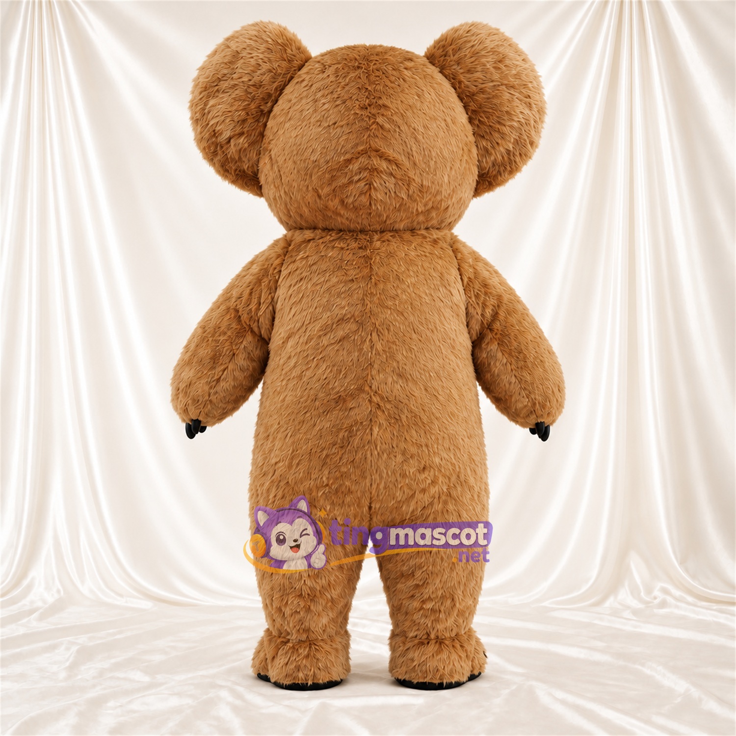 Maskottchenkostüm Koala – braun – Bauch (weiß); Krallen (schwarz) Maskottchenkostüm Koala – braun – Bauch (weiß); Krallen (schwarz)