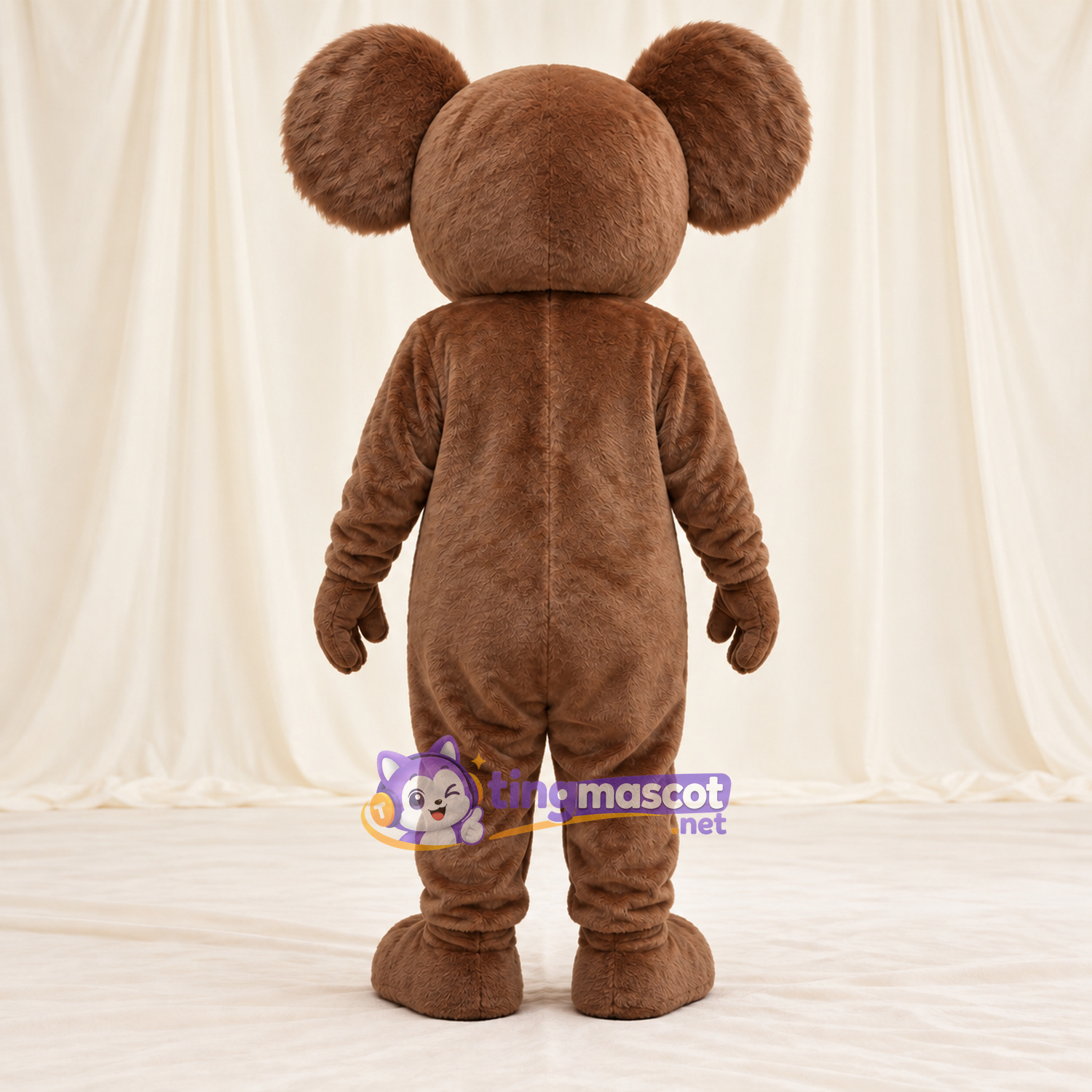 Brown Koala Mascot Costume - Large Ears and White Inner Ears Brown Koala Mascot Costume - Large Ears and White Inner Ears