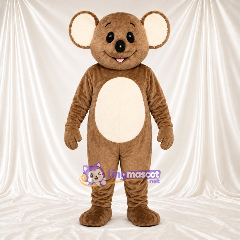 Brown Koala Mascot Costume - Cream Belly and Cream Inner Ears Brown Koala Mascot Costume - Cream Belly and Cream Inner Ears