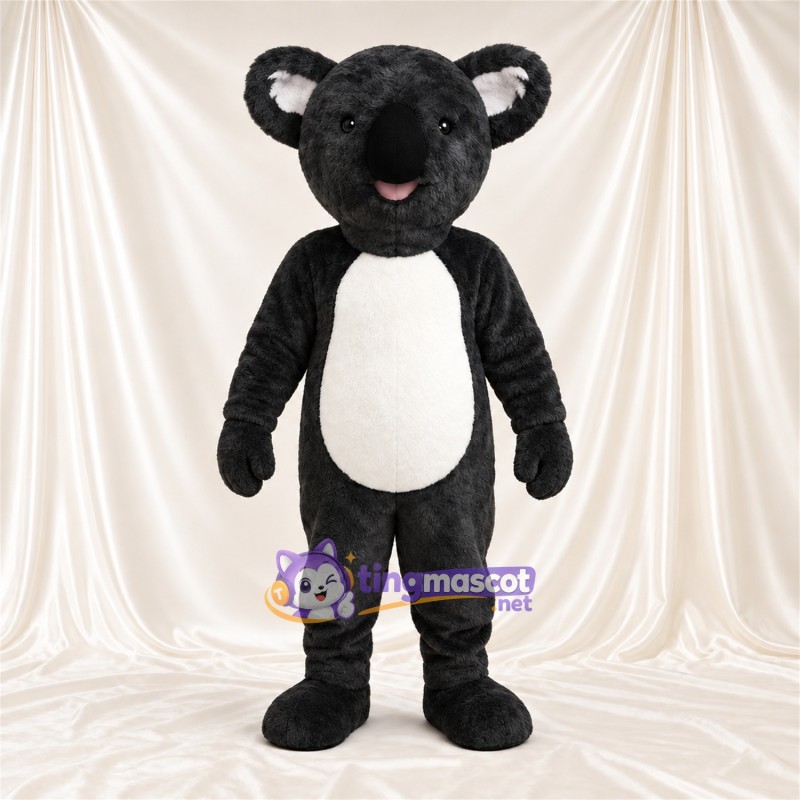 Black Koala Mascot Costume Black Koala Mascot Costume