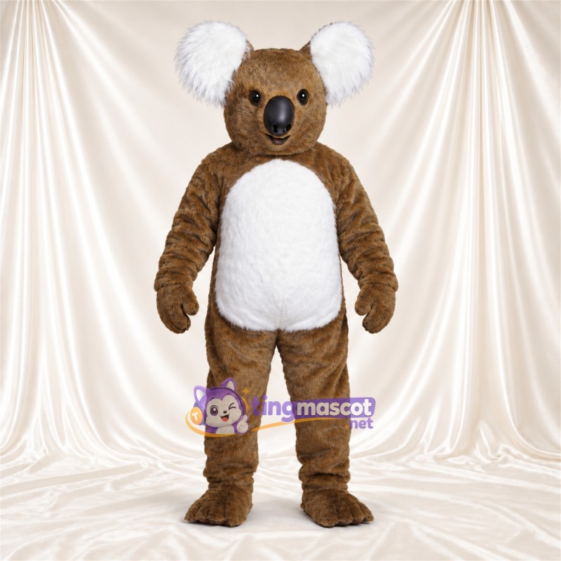 Maskottchenkostüm Koala – braun – Bauch (weiß); Ohreninnenseiten (weiß) Maskottchenkostüm Koala – braun – Bauch (weiß); Ohreninnenseiten (weiß)