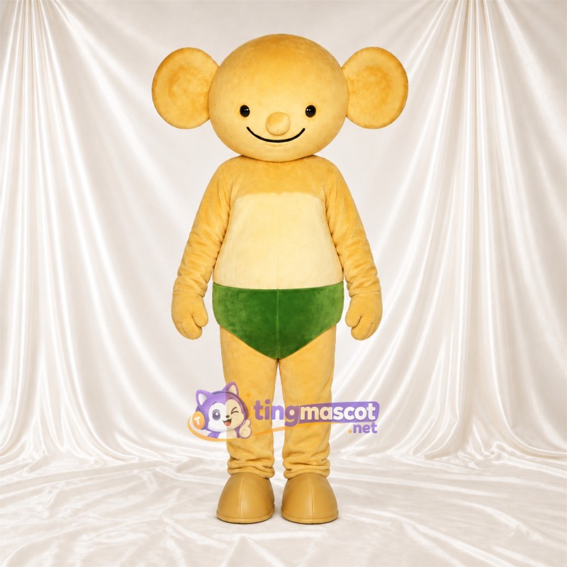 Maskottchenkostüm Affe – gelb – Shorts (grün) Maskottchenkostüm Affe – gelb – Shorts (grün)