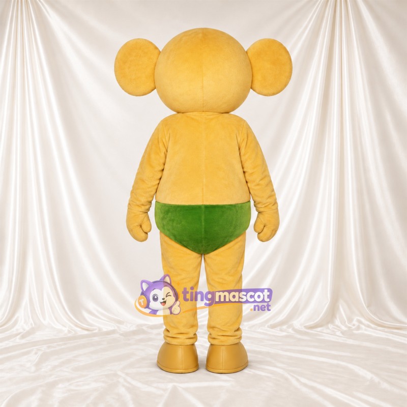Maskottchenkostüm Affe – gelb – Shorts (grün) Maskottchenkostüm Affe – gelb – Shorts (grün)