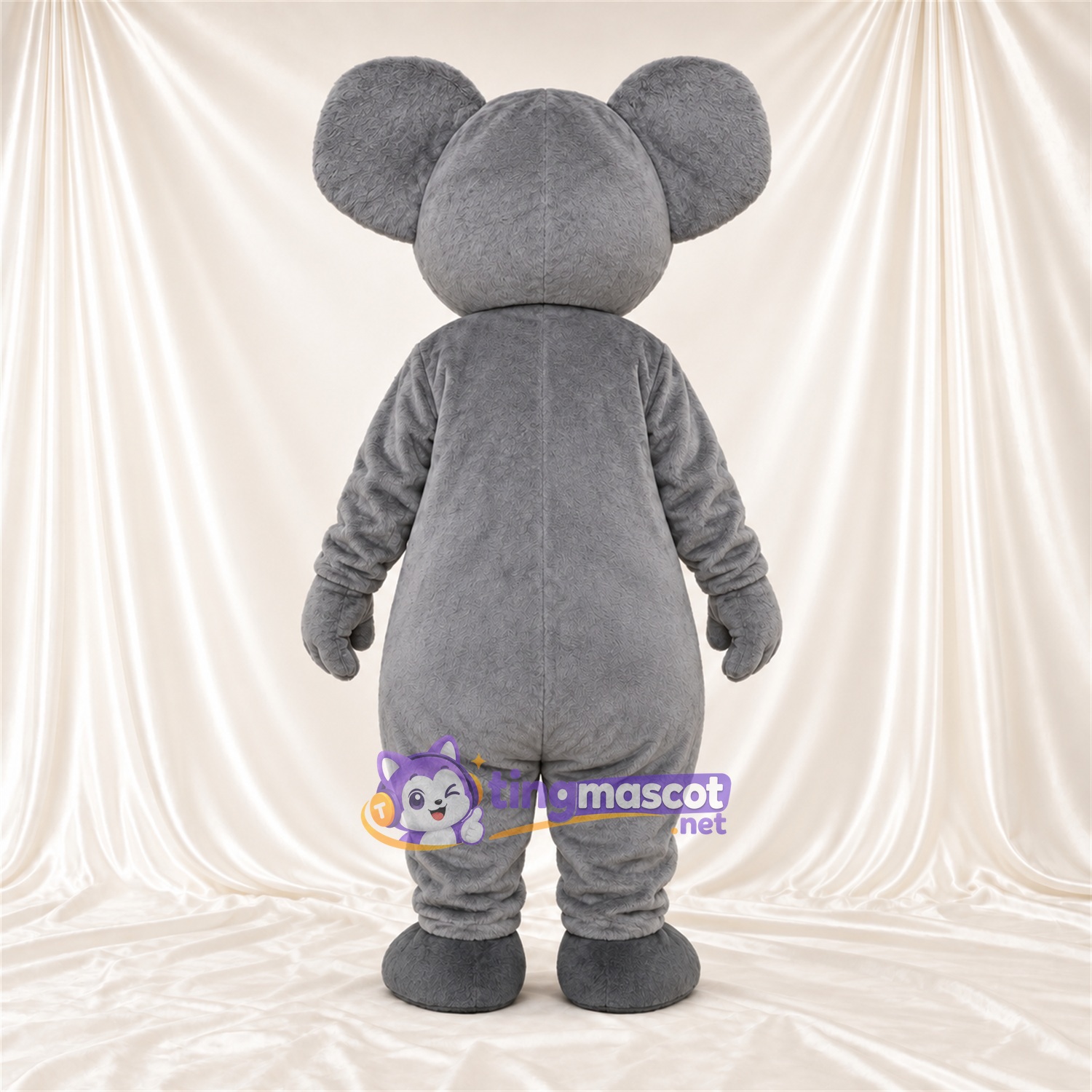 Costume de mascotte Koala – gris – Lunettes de protection (bleu) Costume de mascotte Koala – gris – Lunettes de protection (bleu)