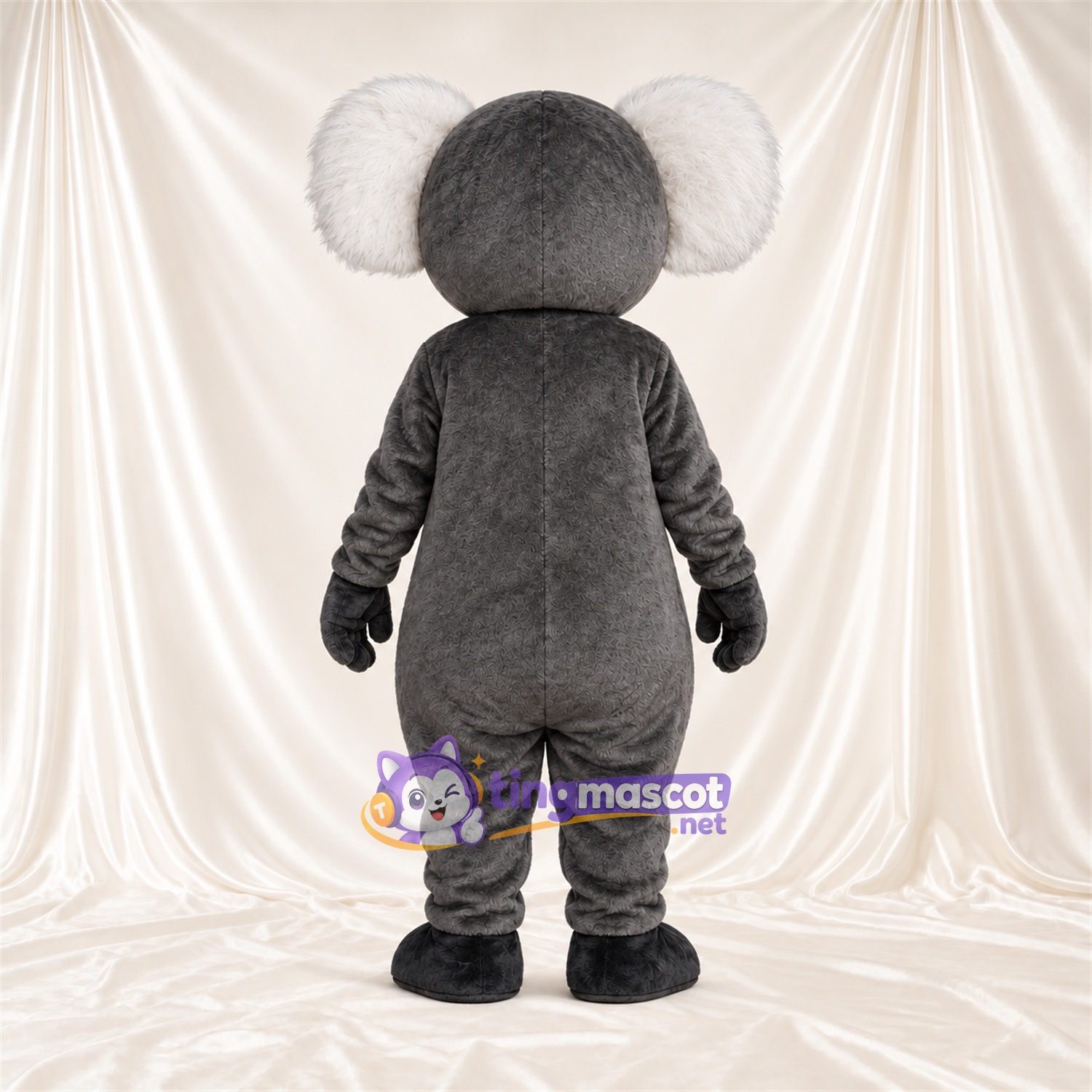 Black and White Koala Mascot Costume - Blue Goggles Black and White Koala Mascot Costume - Blue Goggles