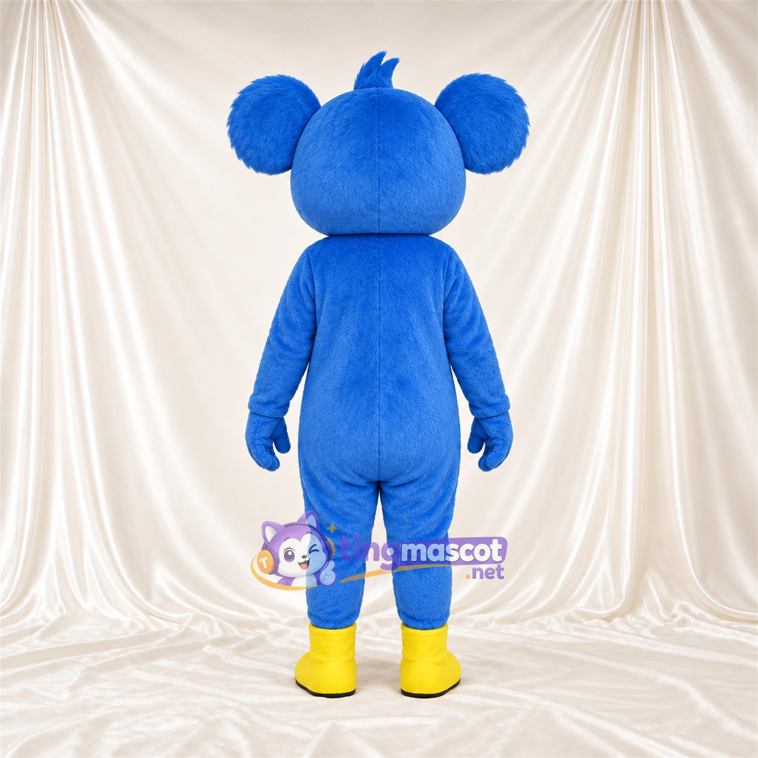 Blue Koala Mascot Costume - Yellow Belly and Yellow Feet Blue Koala Mascot Costume - Yellow Belly and Yellow Feet