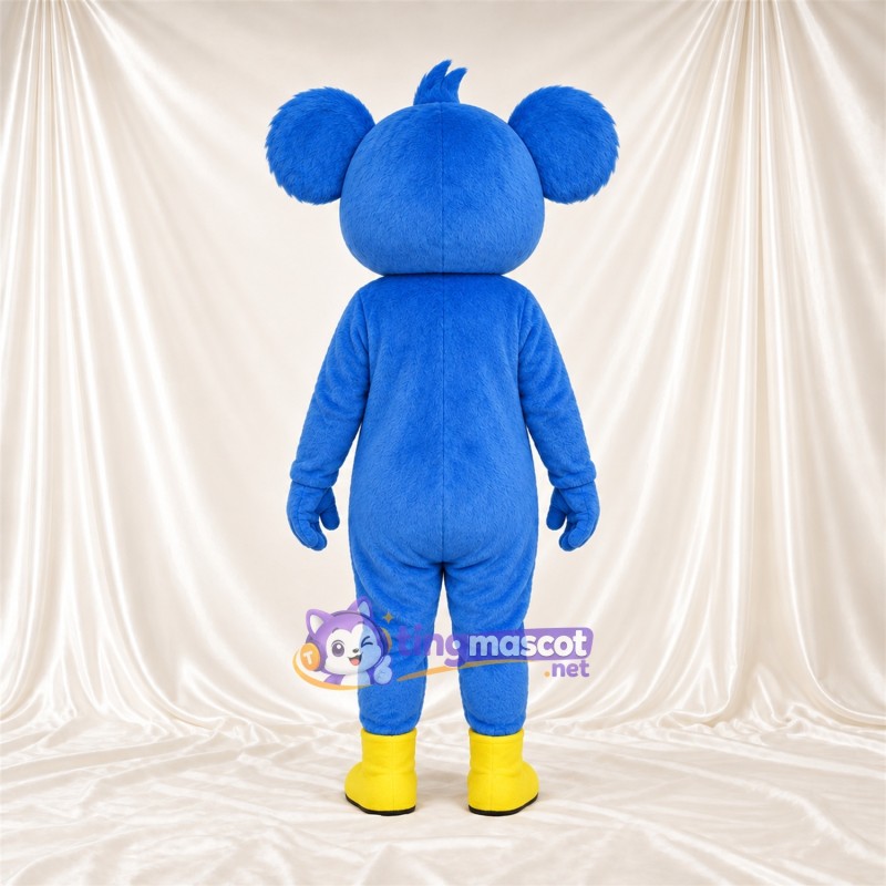 Blue Koala Mascot Costume - Yellow Belly and Yellow Feet Blue Koala Mascot Costume - Yellow Belly and Yellow Feet