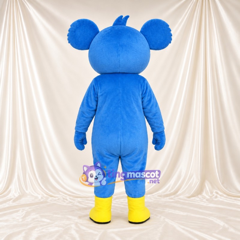 Blue Koala Mascot Costume - Round Belly and Yellow Belly Blue Koala Mascot Costume - Round Belly and Yellow Belly