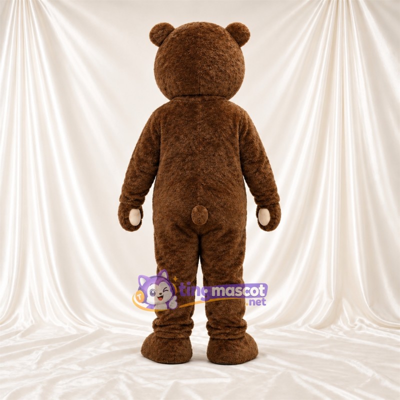 Costume de mascotte Nounours – marron – Museau (blanc) Costume de mascotte Nounours – marron – Museau (blanc)