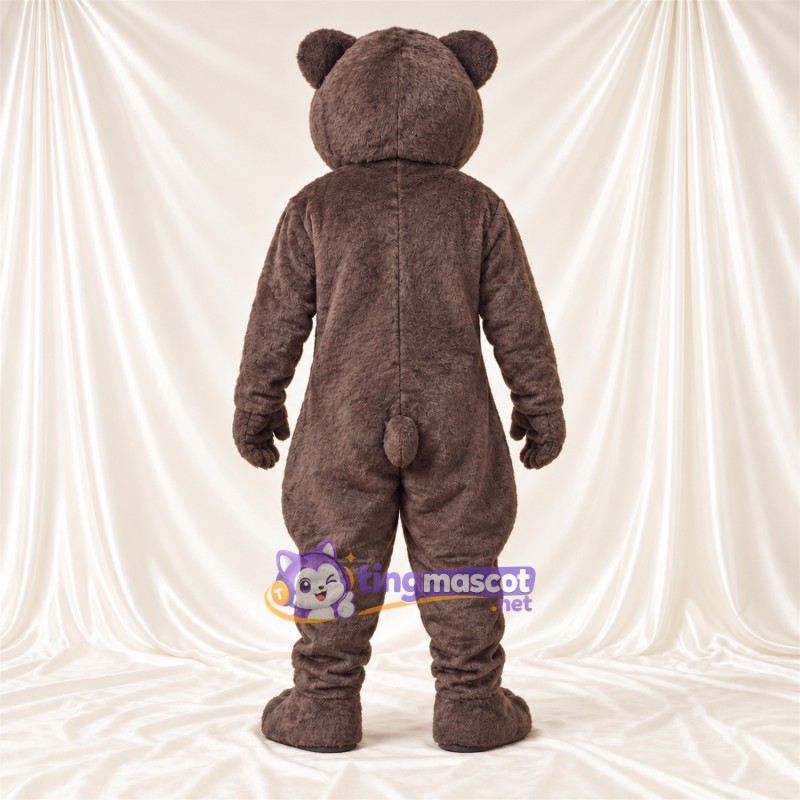 Maskottchenkostüm Bär – grau – Krallen (weiß); Schnauze (creme) Maskottchenkostüm Bär – grau – Krallen (weiß); Schnauze (creme)