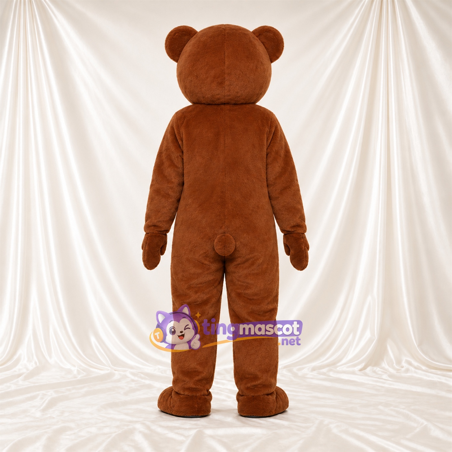 Maskottchenkostüm Bär – braun – Schnauze (creme); Kopf Maskottchenkostüm Bär – braun – Schnauze (creme); Kopf