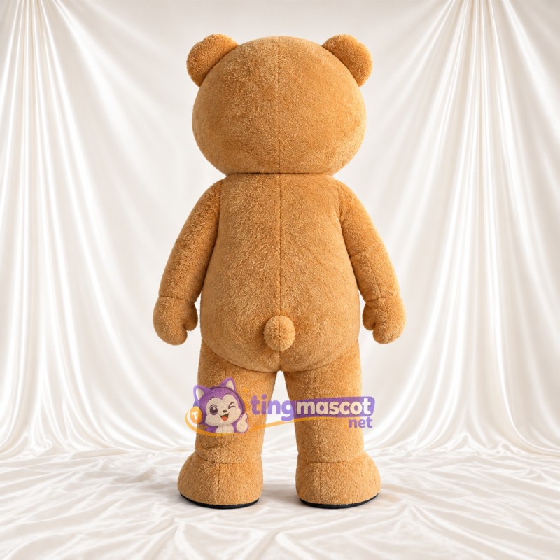 Costume de mascotte Nounours – brun clair – Oreilles; Museau (blanc) Costume de mascotte Nounours – brun clair – Oreilles; Museau (blanc)