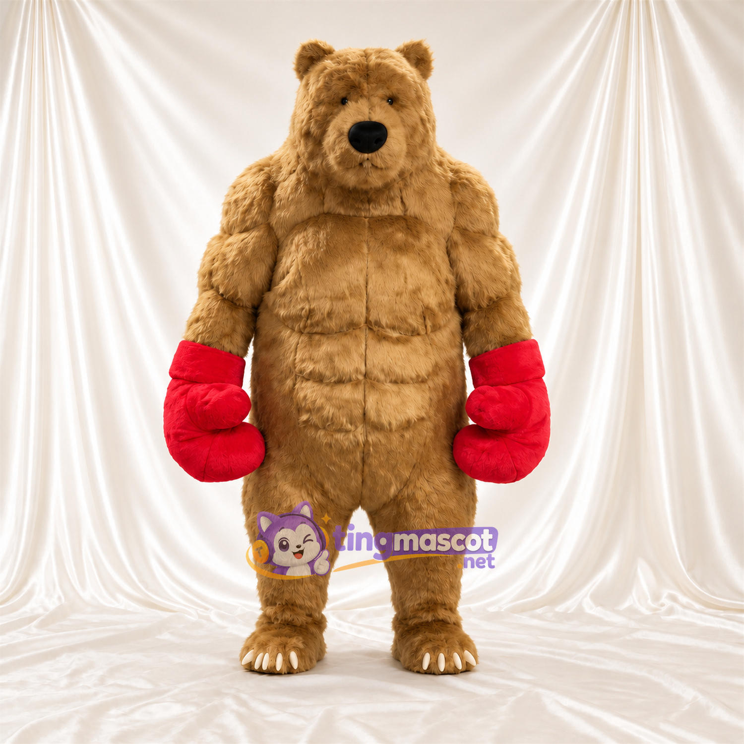 Maskottchenkostüm Bär – braun – Handschuhe Maskottchenkostüm Bär – braun – Handschuhe