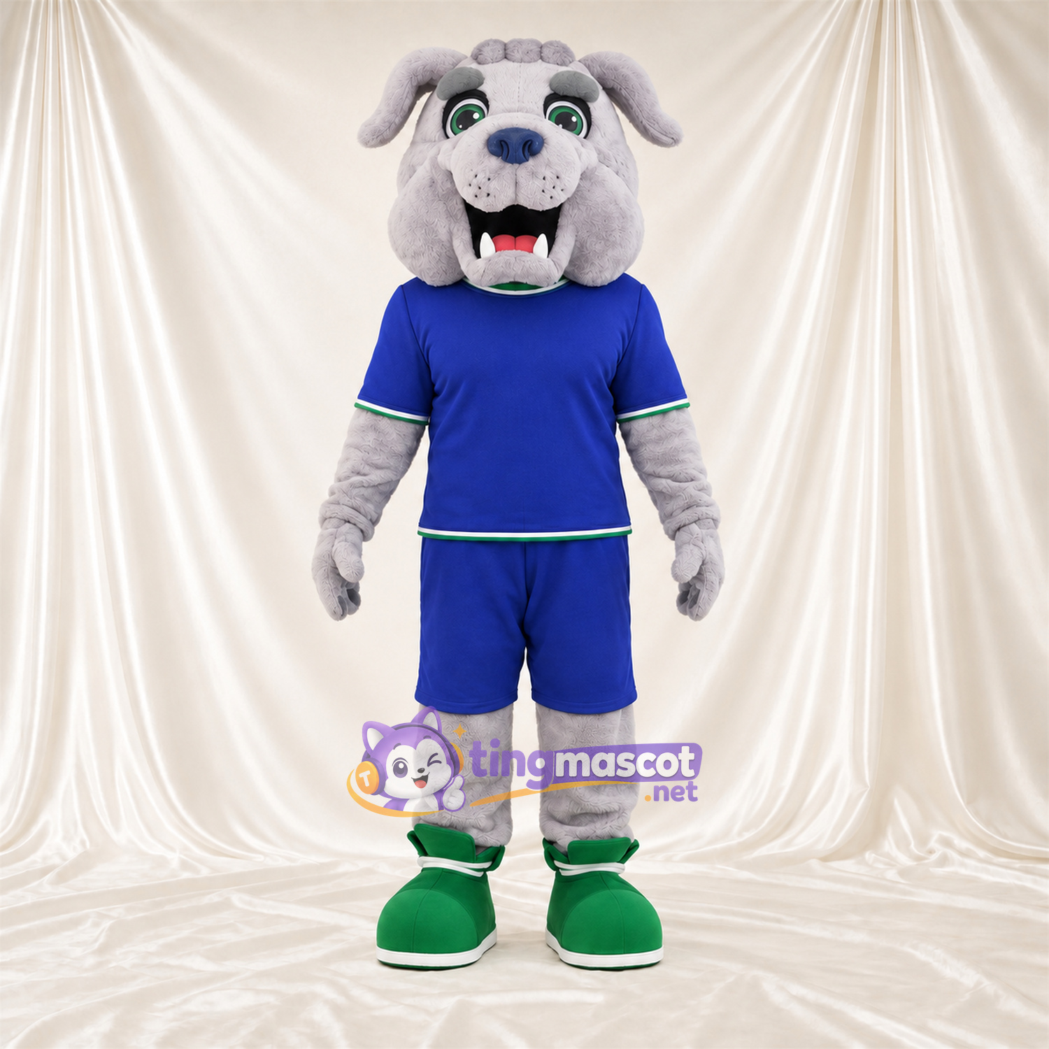 Maskottchenkostüm Bulldogge – grau – Outfit Maskottchenkostüm Bulldogge – grau – Outfit