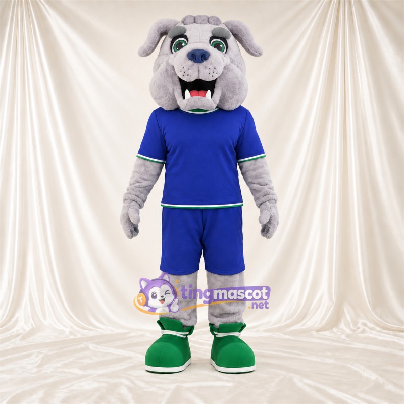 Maskottchenkostüm Bulldogge – grau – Outfit Maskottchenkostüm Bulldogge – grau – Outfit