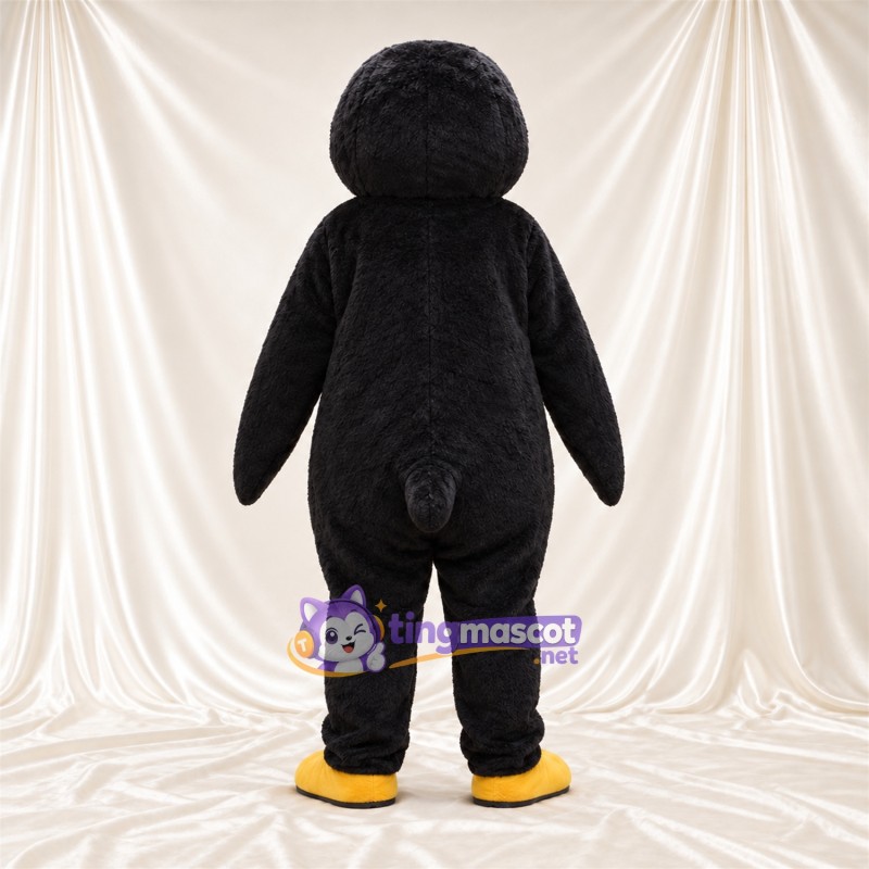 Maskottchenkostüm Pinguin – schwarz / weiß – Runder Bauch; Gesicht (weiß) Maskottchenkostüm Pinguin – schwarz / weiß – Runder Bauch; Gesicht (weiß)
